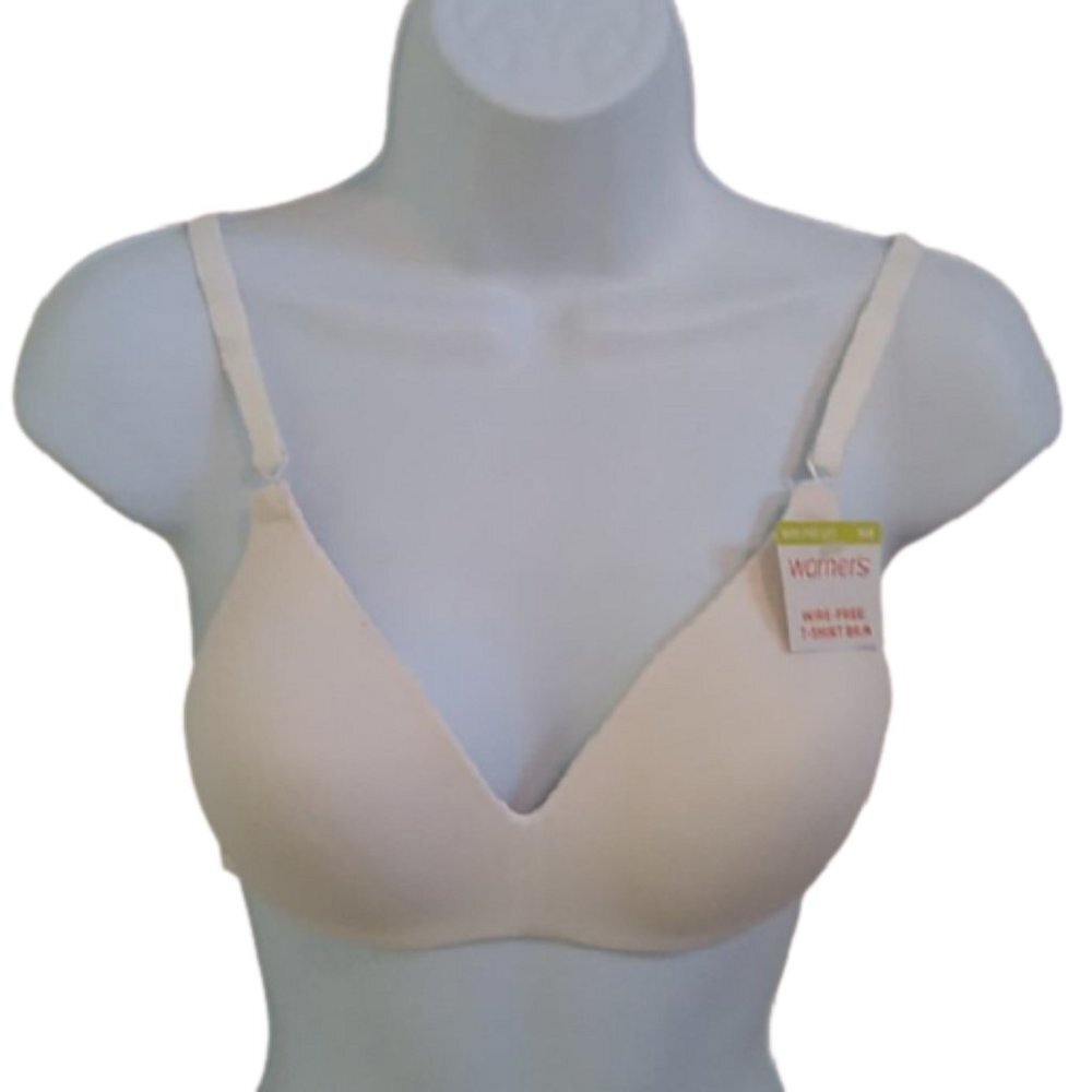 Warner's Wire-Free T-Shirt Bra, White, 34B